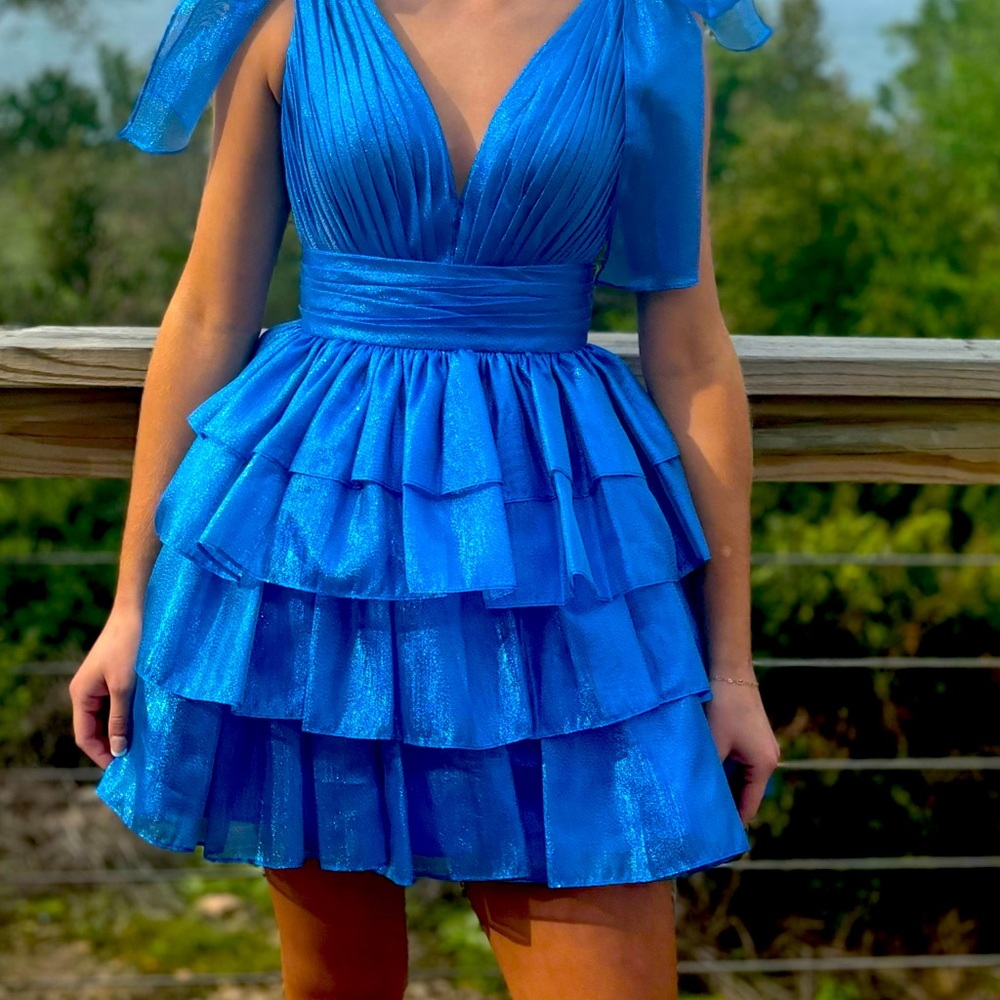 Sherri Hill Peacock Short Dress guaranteed Authentic style 56484 size 0
